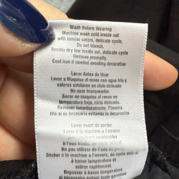 Elle Women’s Scrub Top M Black EL620 Stretch Panels & Pockets Lightweight Modern - Picture 5 of 7